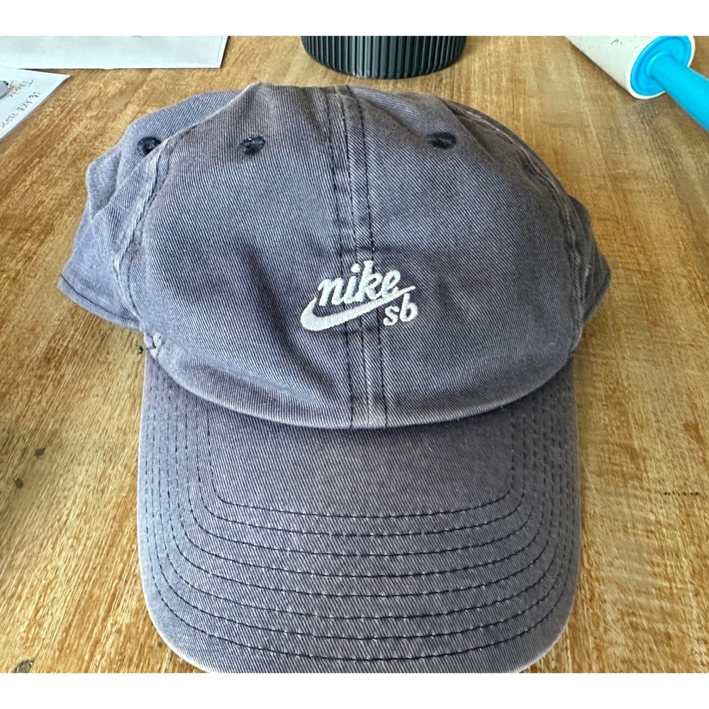 Nike SB Heritage86 Hat Faded Navy Blue Adjustable Skateboarding Cap